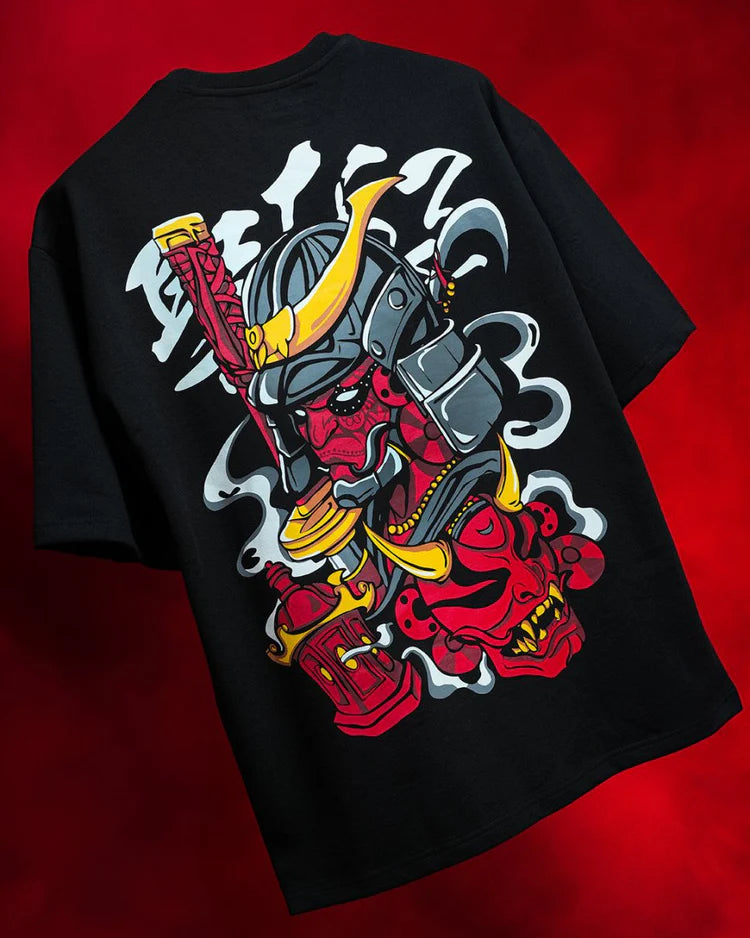 Theyyam Samurai Men Oversized T-shirt